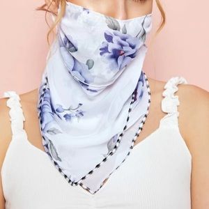 (All Scarf Masks - 2/$30) Floral Scarf Mask